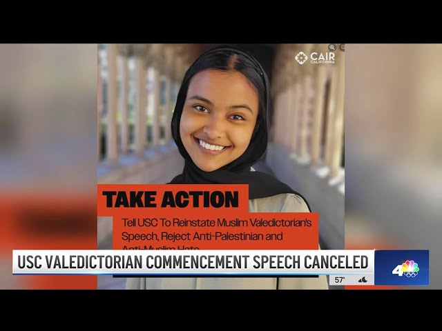 USC valedictorian commencement speech canceled