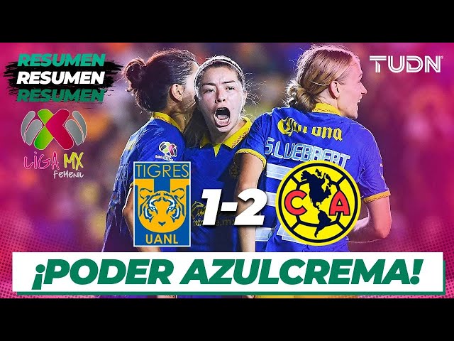 Resumen y goles | Tigres 1-2 América | Liga Mx Femenil - CL2024 J14 | TUDN