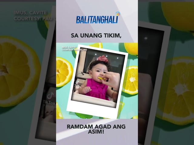 ⁣Ang TRENDING baby na kumasa sa hamon ng lemon. #shorts | Balitanghali