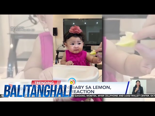 ⁣Unang tikim ni baby sa lemon, cute ang asim reaction | BT