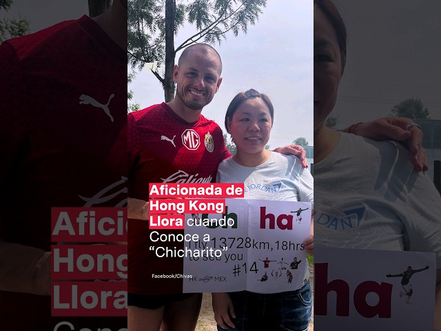 ⁣Fan de Hong Kong llora cuando conoce a Chicharito - N+ #Shorts