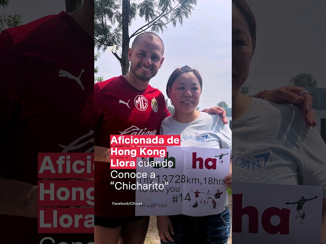 Fan de Hong Kong llora cuando conoce a Chicharito - N+ #Shorts