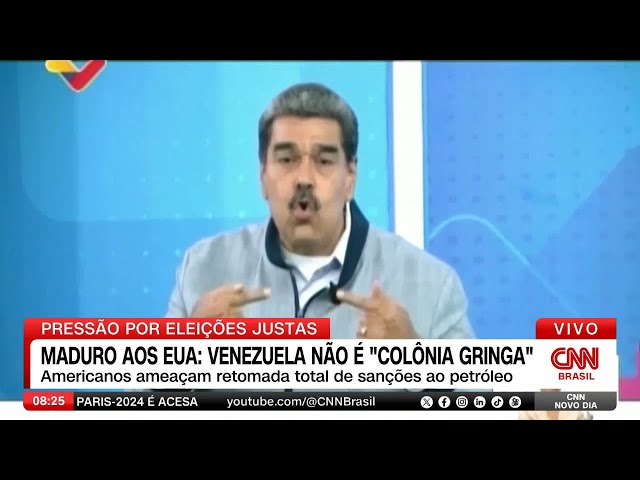 Maduro diz aos EUA que Venezuela "não é colônia gringa" | CNN NOVO DIA