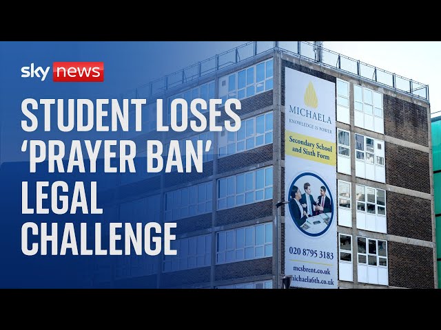 Muslim student loses legal challenge against Michaela Community School's 'prayer ban'