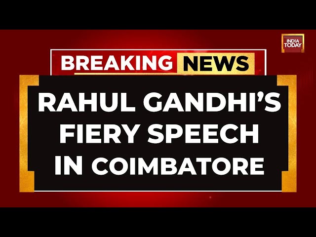 Rahul Gandhi's Fiery Speech | Rahul Gandhi In Coimbatore, Tamil Nadu | Rahul Gandhi On PM Modi