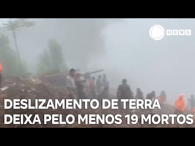 Deslizamento de terra deixa 19 mortos na Indonésia