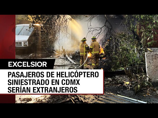 Desplome de helicóptero en Coyoacán: Pruebas de ADN para identificar a víctimas