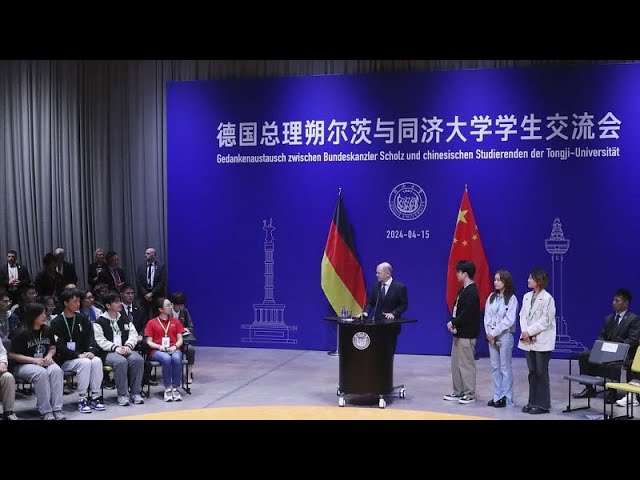 ⁣Scholz en visite en Chine pour favoriser la coopération économique