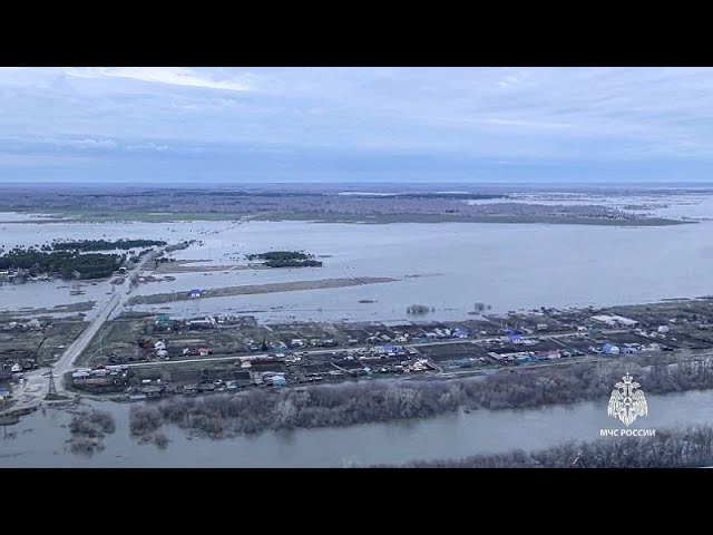 ⁣La Russie et le Kazakhstan face à des inondations dévastatrices