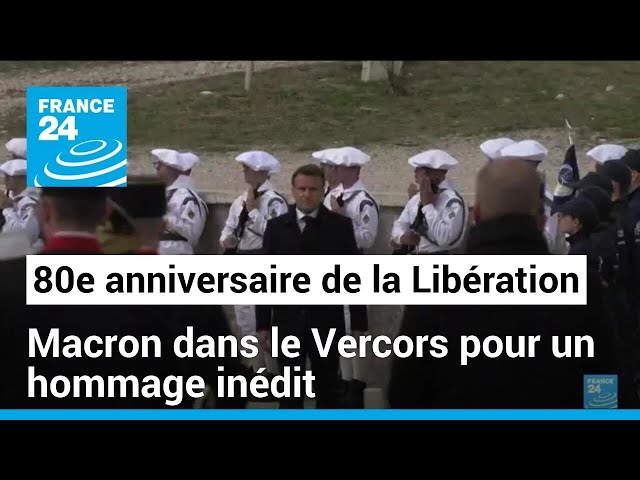⁣80e anniversaire de la Libération : Macron rend hommage au maquis du Vercors • FRANCE 24