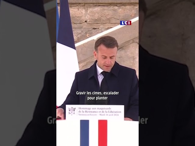 ⁣️ "Le Vercors, petite partie où la France a retrouvé sa grandeur" salue Emmanuel Macron