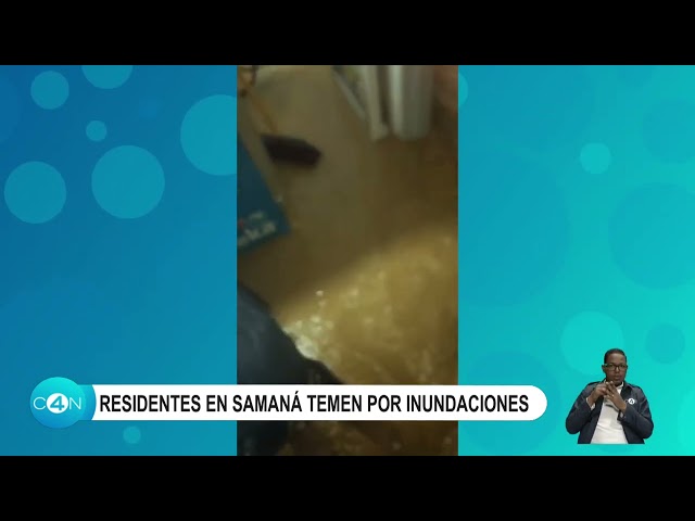 ⁣Residentes en Samaná temen por inundaciones