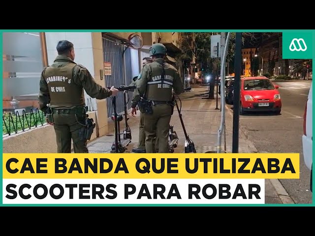 "Scooters-chorros": Cae banda criminal que utilizaba scooters para robar