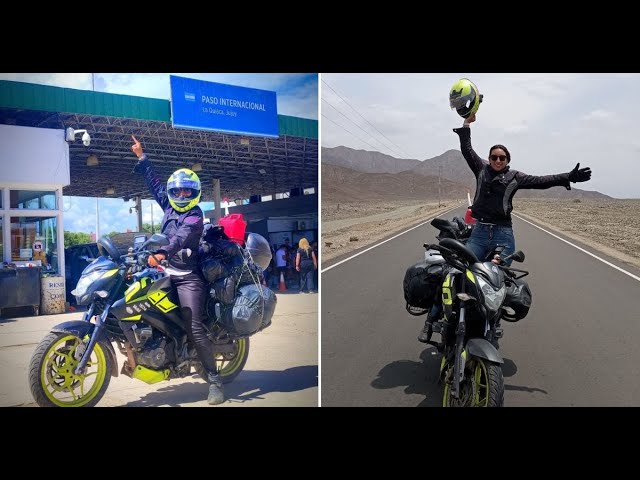 ¡Qué dura! Colombiana viajó a 6 países de Suramérica en moto y con solo $5.500.000