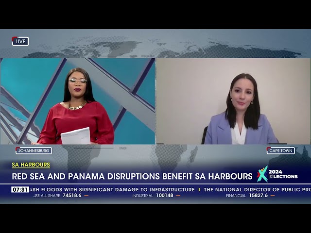 Red Sea and Panama disruptions benefit SA harbours
