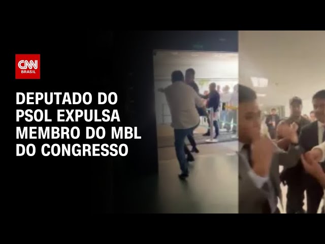 Deputado do PSOL expulsa membro do MBL do Congresso | CNN ARENA