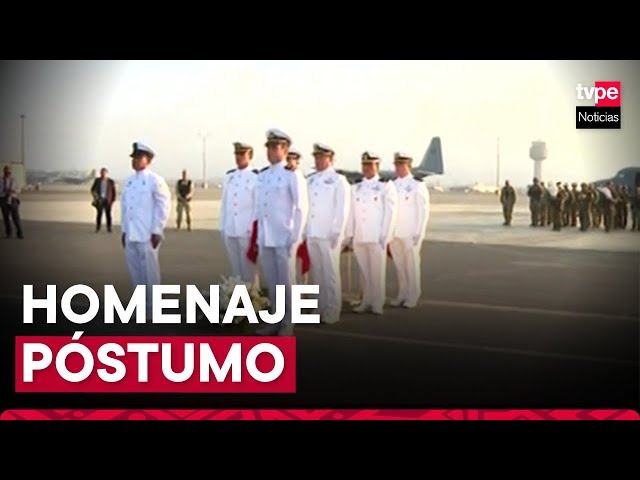 Presidenta Boluarte participó en homenaje a militar caído en el Vraem