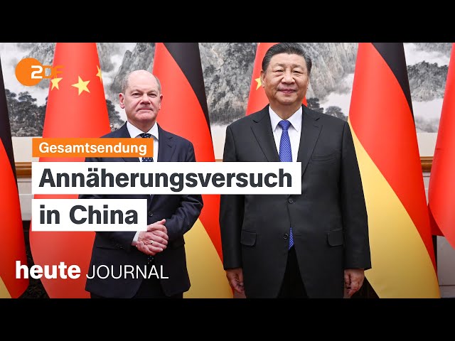 ⁣heute journal vom 16.04.2024 Scholz trifft Xi, Krisenpolitik in Nahost, Fake-Videos im Wahlkampf