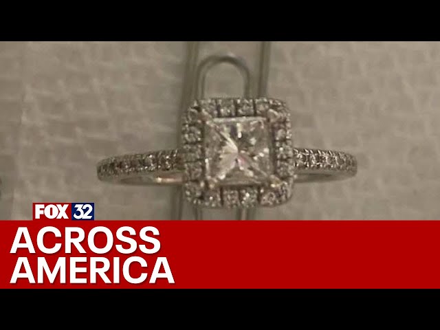 ⁣Across America: Diamond ring found on beach