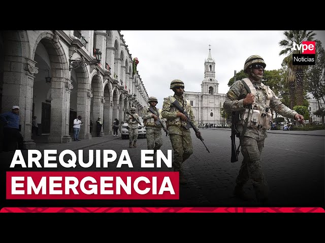 Declaran en estado de emergencia a la provincia de Arequipa