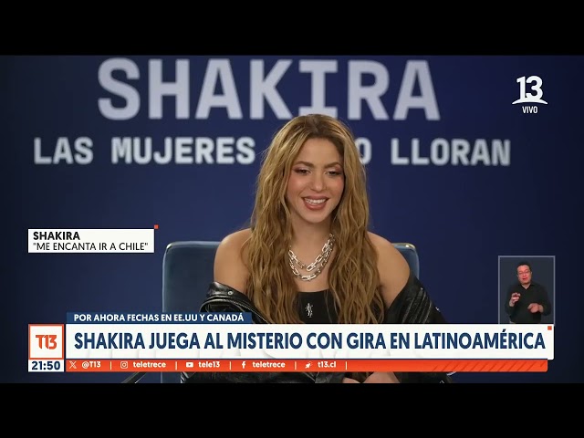 Shakira juega al misterio con gira en Latinoamérica
