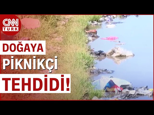 Dicle Nehri Çöplüğe Döndü! Piknikçilerden Geriye Kalan Çöp Oldu! | CNN TÜRK