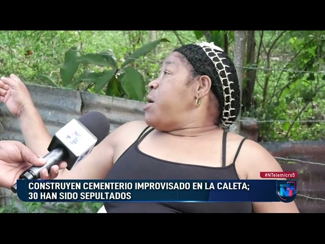 ⁣Construyen cementerio improvisado en La Caleta de Boca Chica