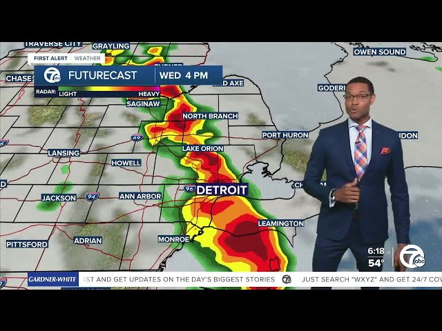 Metro Detroit Weather: Severe storm chance this afternoon
