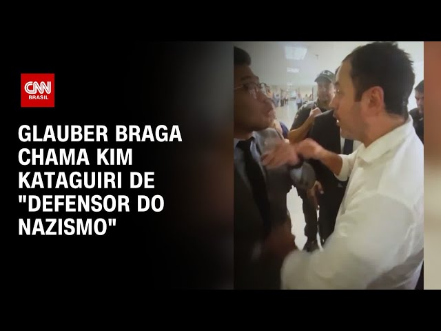 ⁣Glauber Braga chama Kim Kataguiri de "defensor do nazismo" | CNN NOVO DIA