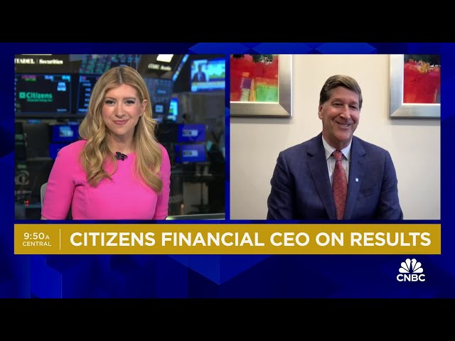 ⁣Citizens Financial Group CEO on Q1 results