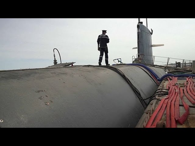 ⁣Acceso excepcional de periodistas a un submarino nuclear francés del modelo Rubis