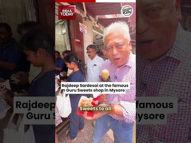 Rajdeep Sardesai At The Famous Guru Sweets Shop In Mysore | India Today
