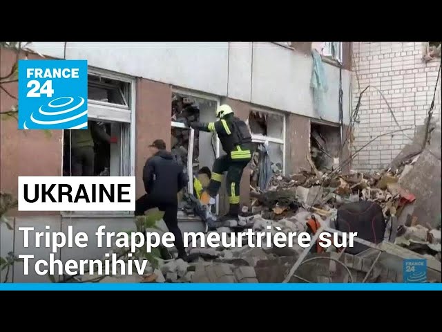 ⁣Guerre en Ukraine : Frappe russe meurtrière sur Tchernihiv • FRANCE 24