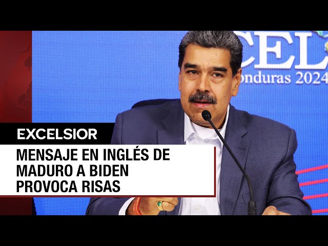 ⁣Maduro envía mensaje en inglés a Biden y se ríen de su pronunciación