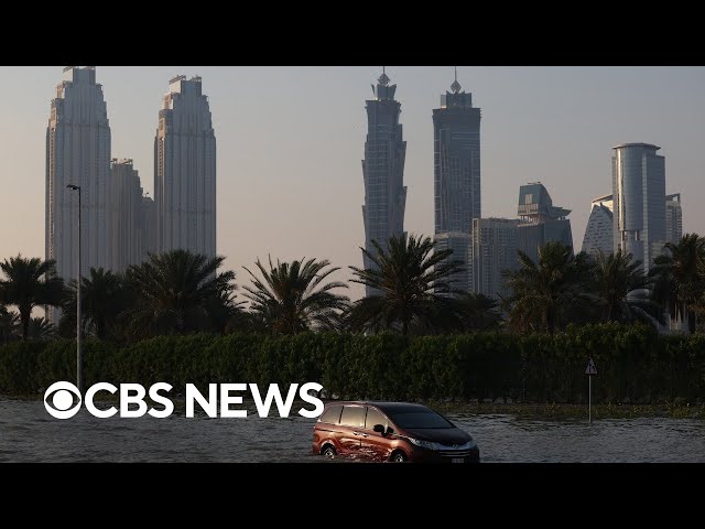 ⁣Dubai hit by record rainstorm; flights suspended at one of world's busiest airports