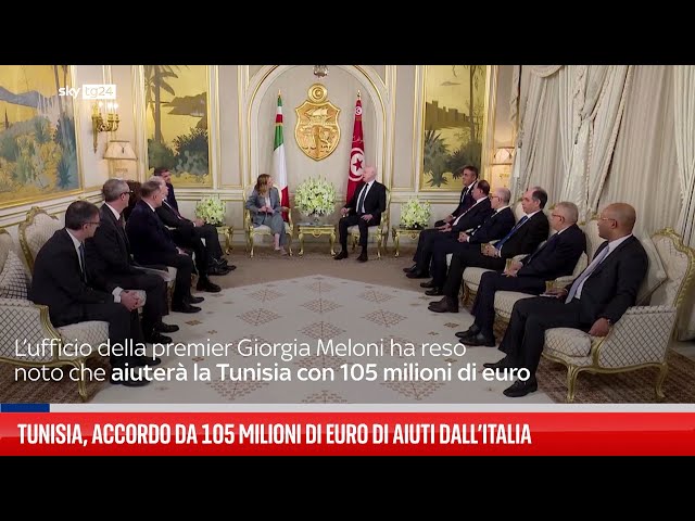 ⁣Tunisia, accordo da 105 milioni di euro di aiuti dall’Italia