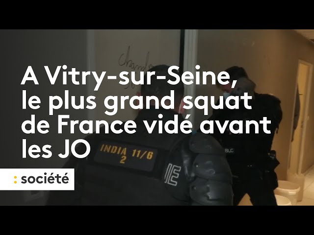⁣Val-de-Marne : à Vitry-sur-Seine, le plus grand squat de France vidé avant les JO