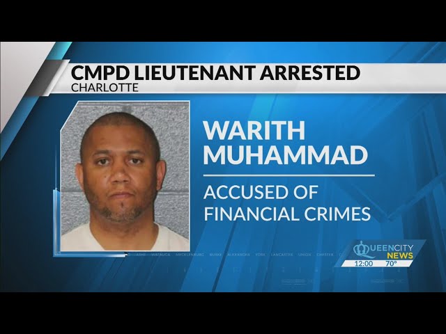 CMPD lieutenant arrested, charged with card fraud