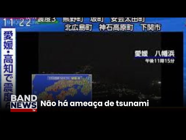 ⁣Terremoto de magnitude 6,6 deixa feridos no Japão | BandNews TV