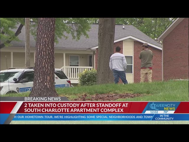 2 arrested, 1 found hiding in ceiling during CLT standoff