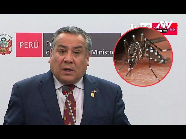 Premier Adrianzén sobre lucha contra el dengue: "Las cifras están bajando"