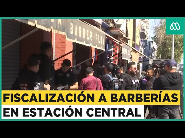 Operativo de fiscalización a barberías de Estación Central: Recinto fue clausurado