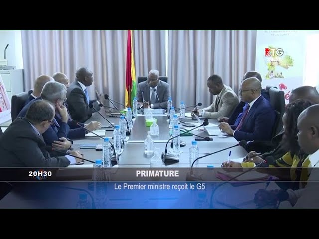 ⁣www.guineesud.com : le PM Amadou Oury Bah a reçu un groupe d’Investisseurs Français et Marocains