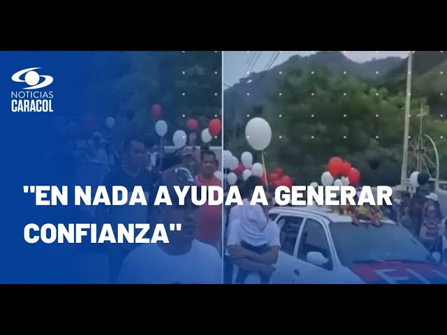 Multitudinario sepelio de un integrante del ELN enciende polémica en Norte de Santander