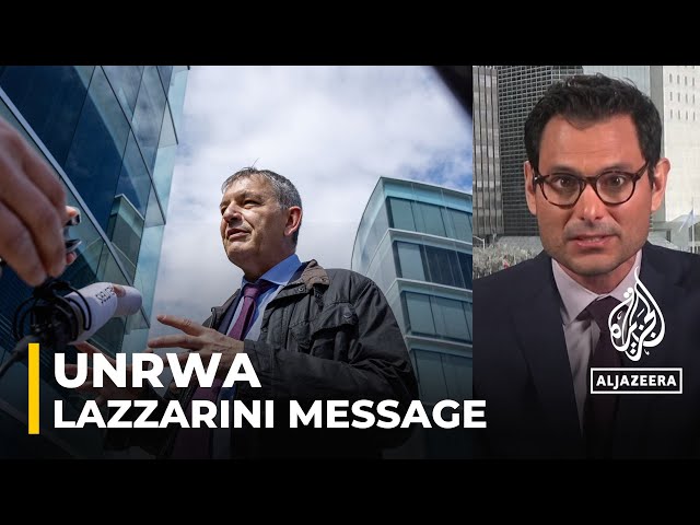 Lazzarini sends message that ‘besides UNRWA, there is nothing else’