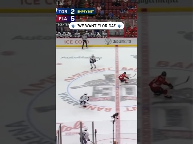 “We want Florida” Panthers Fans Troll Maple Leafs As Florida Clinches First In The Atlantic