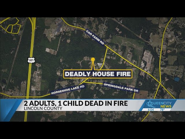 Three dead from Lincoln County house fire