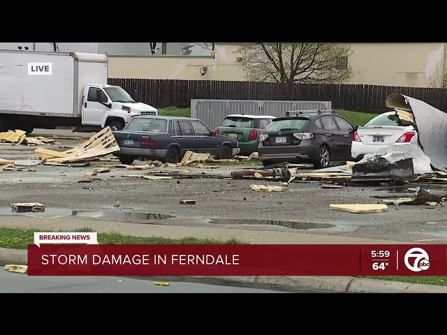 Reports of damage, downed trees in Ferndale, metro Detroit after storms hit
