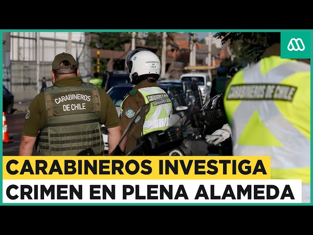 Crimen en plena Alameda: Hombre pierde la vida a manos de delincuentes