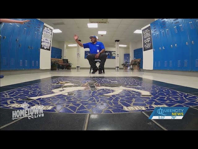 ⁣One man has been lifting spirits at Cherryville HS for decades
